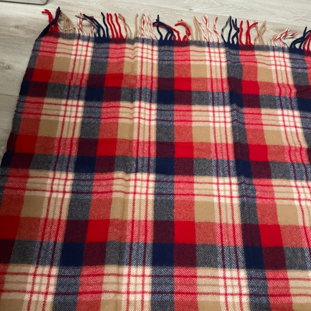 Vintage Pendleton Robe In A Bag Stadium Lap Blanket 52"x70" Virgin Wool Throw - Picture 9 of 16